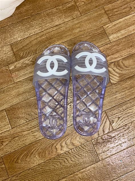 chanel transparent slides price|Chanel slides price.